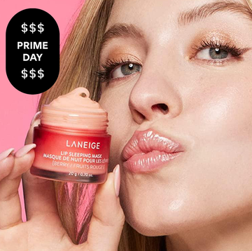 sydney sweeney holding a jar of lip balm next to her face sydney sweeney holding a jar of lip balm next to her face